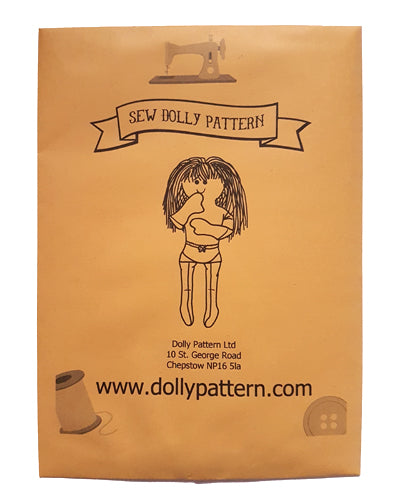 Custom Rag Doll Sewing Pattern - 'Dolly' only