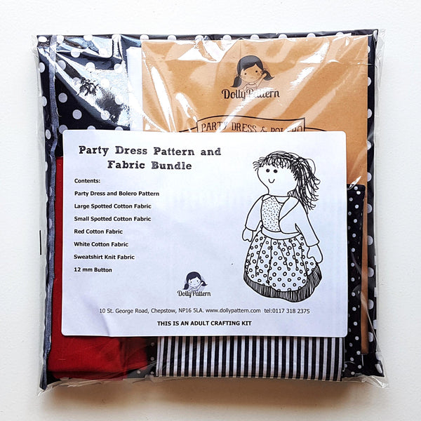 Party Dress Fabric Bundle with FREE pattern