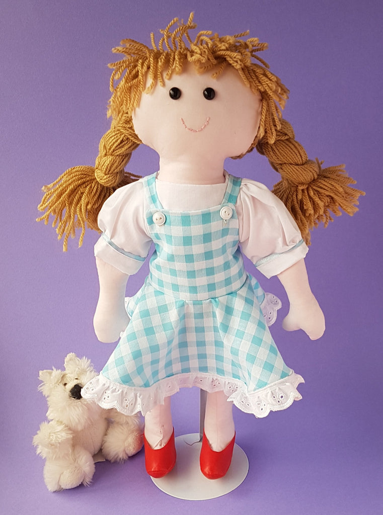 Over The Rainbow Dress Rag Doll Sewing Pattern