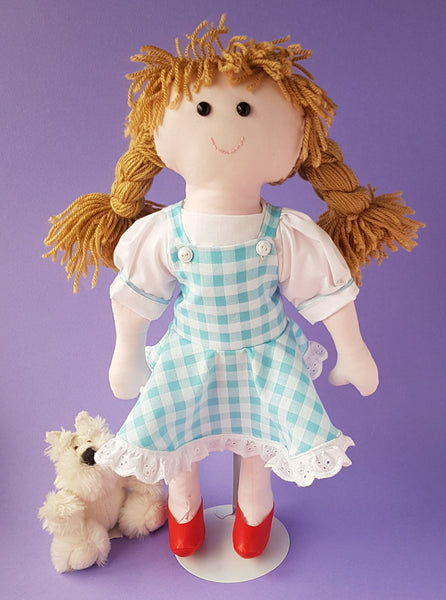 Over The Rainbow Dress Rag Doll Sewing Pattern
