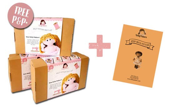 Dolly Making Kit and FREE Wrap Dress Pattern