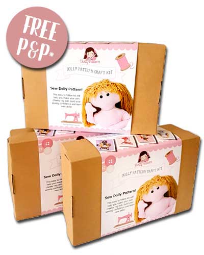 make a large rag doll 50cm sewing craft kit