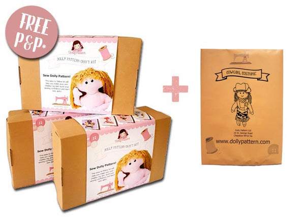 Dolly Making Kit and FREE Cowgirl Pattern