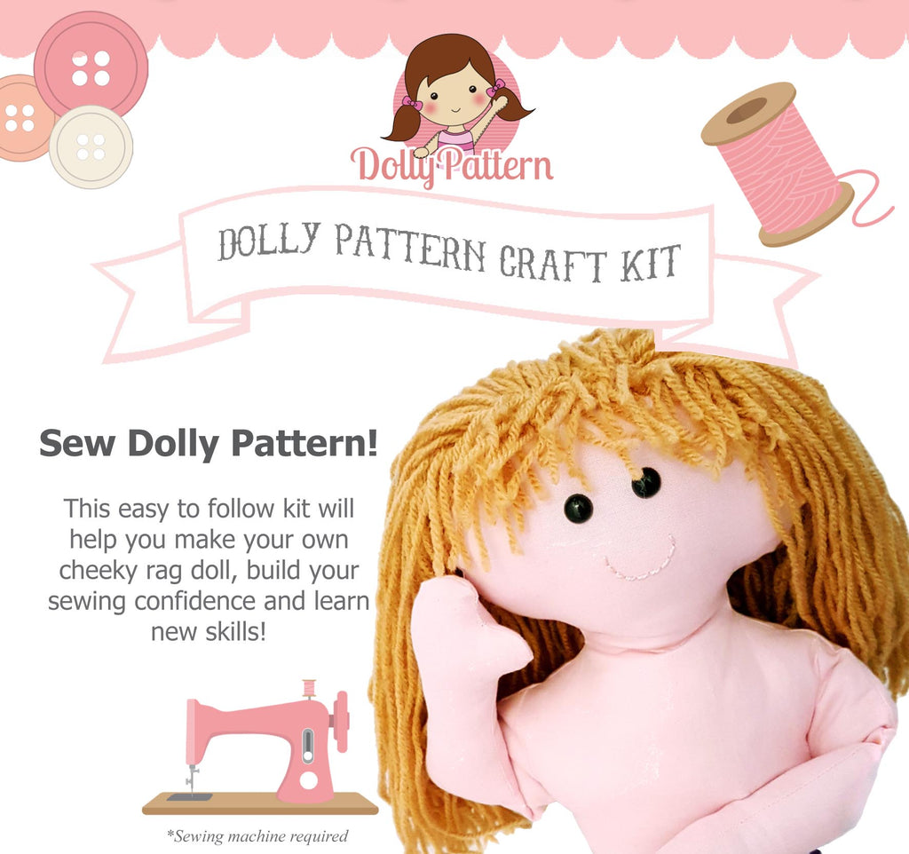 2-in-1: Material Kit & Pattern for Doll Juno / Doll Making Instructions and  Kit 