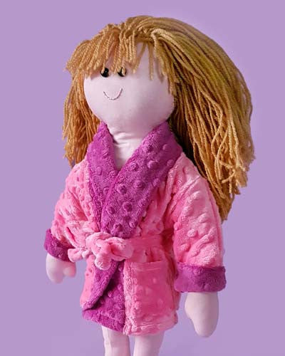 Bath Robe/Dressing Gown Rag Doll costume Pattern