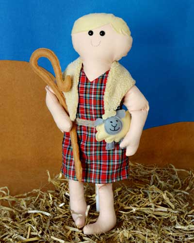 sewing pattern shepherd sheep rag doll christmas nativity